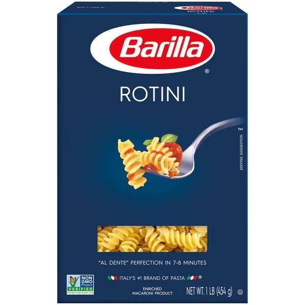 Barilla Rotini Pasta 16 oz., PK12, Barilla, Mfr#: 1000010544